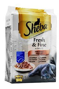 Sheba Pocket Fresh Fine Mixed Selection 6x50g