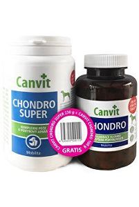 Canvit Chondro Super s príchuťou 230g + 100g Chondro balenie