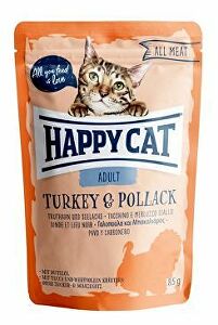 Happy Cat pocket All Meat Adult Truthahn&Seelachs 85g