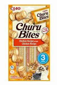 Churu Cat Bites Chicken Wraps & Chicken Purée 3x10g