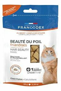 Francodex Hair Beauty pochúťka pre mačky a mačiatka 65g