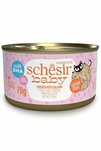 Schesir Cat Cons. Kitten Wholefood chicken/salmon 70g