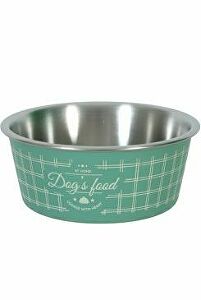 Nerezová miska pre psov FOOD DOG 400ml zelená Zolux