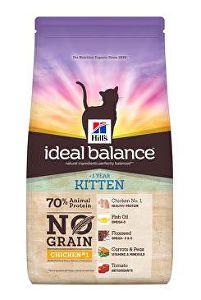Hill's Feline Ideal B. Kitten NO GRAIN Chicken bram 1,5kg