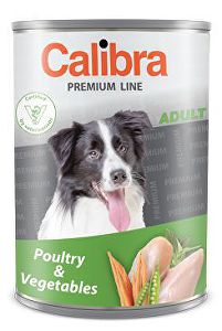 Calibra Dog Premium Adult hydina + zelenina 800g