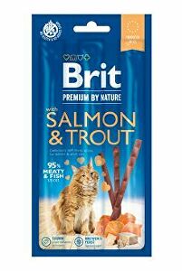 Brit Premium Cat by Nature tyčinky lososové a pstruhové (3ks)