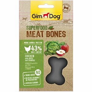 GIMDOG Superkŕmne kosti s kuracím mäsom, jablkom a kapustou 70g