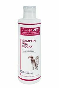 Šampón pre mačky CANAVET s antiparazitnou prísadou 250ml