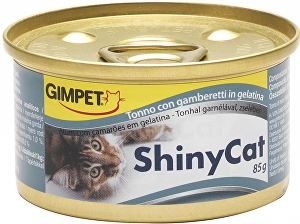 Gimpet cat cons. ShinyCat tuniak/krevety 2x70g
