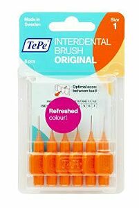 Zubná kefka TePe 0,45 mm medzizubné oranžová 6ks