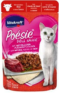 Vitakraft Cat Poésie DéliSauce beef pocket 85g