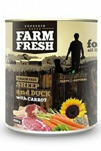 Farm Fresh Dog Sheep&Duck s mrkvou v konzerve 800g