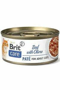 Brit Care Cat Cons Paté Beef & Olives 70g