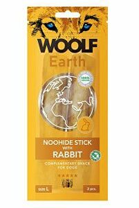 Woolf pochúťka Earth NOOHIDE L Sticks with Rabbit 85g