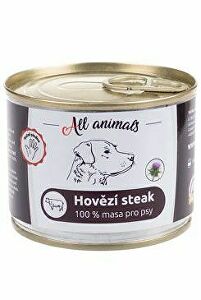 All Animals DOG hovězí steak 200g