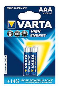 VARTA vysokoenergetické batérie AAA 2ks