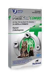 Pestigon Combo 50 mg spot-on mačky, fretky 3x0,5ml