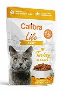 Calibra Cat Life kapsula Adult Turkey in gravy 85g