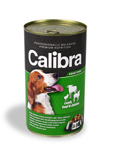 Calibra Dog cons. jahňacie+hovädzie+kuracie mäso v želé 1240g
