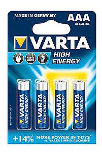 VARTA vysokoenergetické batérie AAA 4ks