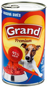 GRAND konz. pes mäsová zmes 1300g