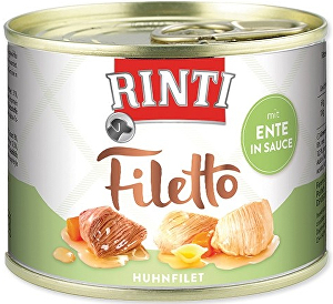 Rinti Dog Filetto kuracie mäso v konzerve + kippers v šťave 210g