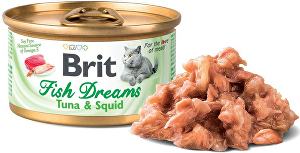 Brit Cat cons Brit Fish Dreams Tuniak a chobotnica 80g