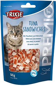 PREMIO Tuňákové sendviče s tuniakom/kuracím mäsom 50g*
