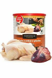 Topstein Kuracie mäso a srdce v konzerve 800 g