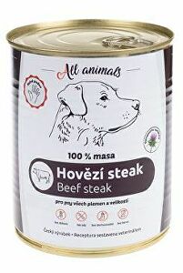 Hovädzí steak All Animals DOG 800g