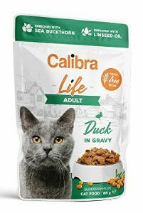Calibra Cat Life kapsula Adult Kačica v omáčke 85g